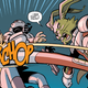 Jaxxon recreating the kick he was introduced with four decades ago, right down to the KCHOP.